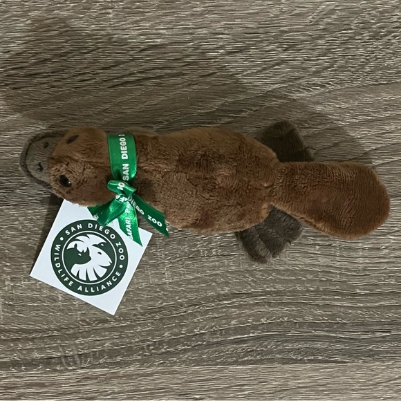 🍎 San Diego Zoo Safari Park Wish Pets Platty The Platypus Plush - Picture 1 of 9